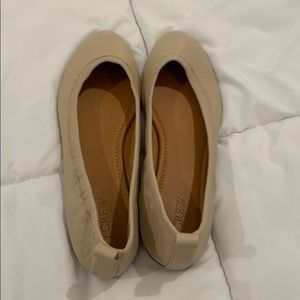 Sand leather J. Crew leather ballet flats, 8